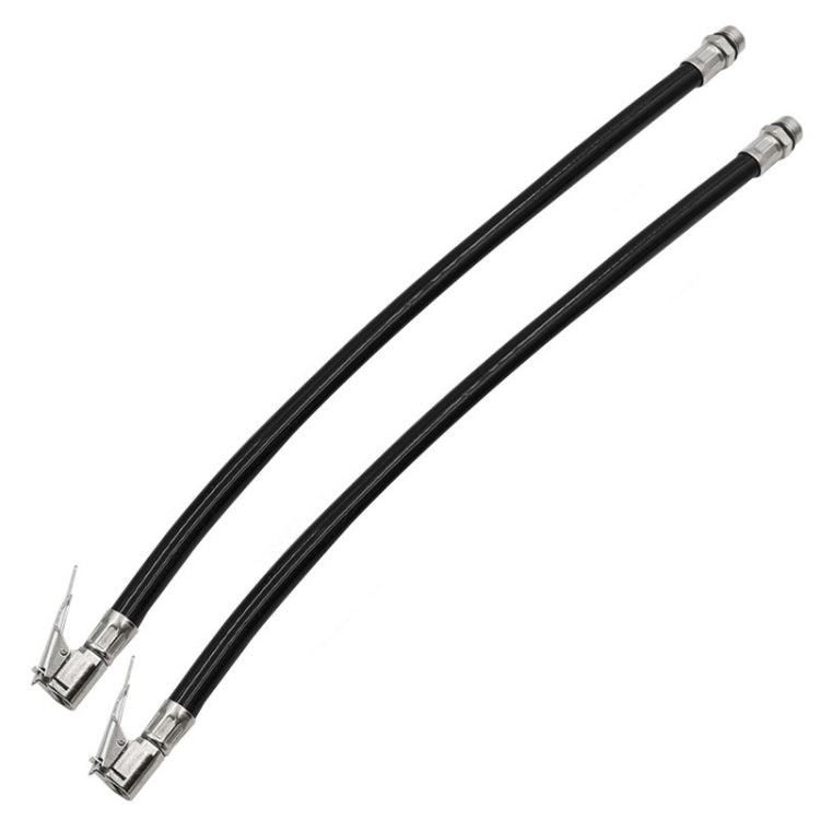 2 PCS Bicycle Car Tire Rubber Tube Pump Nozzle, Specification: 12.5mm Black by buy2fix