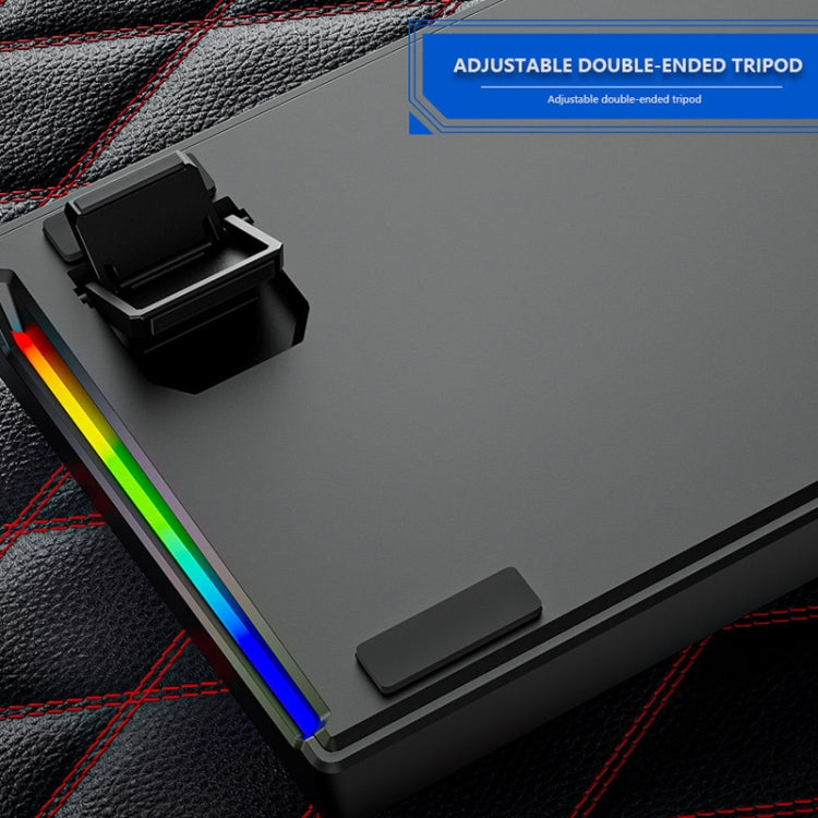 Dark Alien K710 71 Keys Glowing Game Wired Keyboard, Cable Length: 1.8m, Color: Black Green Shaft by Dark Alien