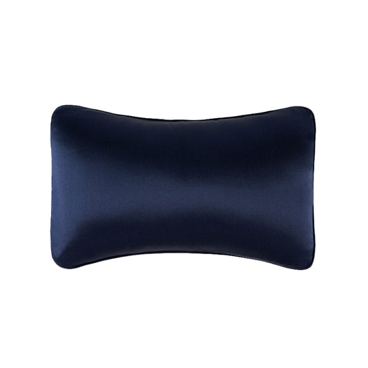 TZ19 Silk Car Head Pillow Car Memory Foam Comfort Lumbar Support(Navy) - Seat Accessories by buy2fix | Online Shopping UK | buy2fix
