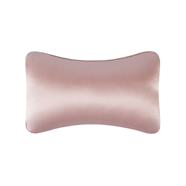 TZ19 Silk Car Head Pillow Car Memory Foam Comfort Lumbar Support(Pink) - Seat Accessories by buy2fix | Online Shopping UK | buy2fix