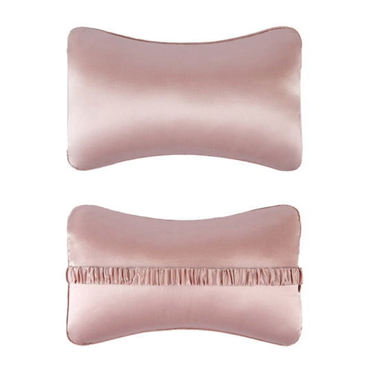 TZ19 Silk Car Head Pillow Car Memory Foam Comfort Lumbar Support(Pink) - Seat Accessories by buy2fix | Online Shopping UK | buy2fix