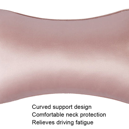 TZ19 Silk Car Head Pillow Car Memory Foam Comfort Lumbar Support(Champagne) - Seat Accessories by buy2fix | Online Shopping UK | buy2fix