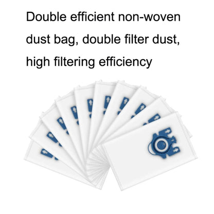 10PCS For Miele 3DFJM / Complete C2 Vacuum Cleaner Accessories Blue Dust Bag - For Miele Accessories by buy2fix | Online Shopping UK | buy2fix