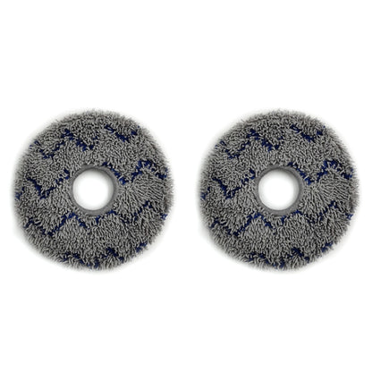 For Ecovacs Deebot N9+ 2pcs Robot Vacuum Cleaner Steam Mop Cloth(Ripple) - For ECOVACS Accessories by buy2fix | Online Shopping UK | buy2fix