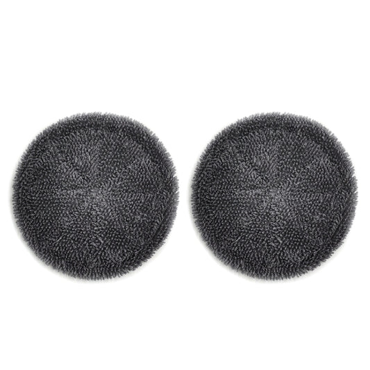 For Ecovacs Deebot N9+ 2pcs Robot Vacuum Cleaner Steam Mop Cloth(Full Hair Ash) - For ECOVACS Accessories by buy2fix | Online Shopping UK | buy2fix