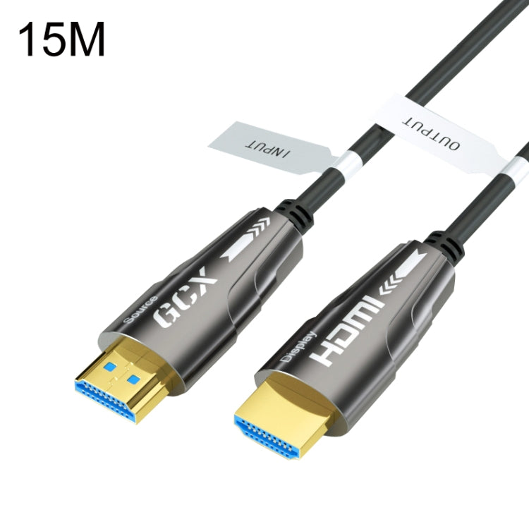 HDMI 2.0 Male To HDMI 2.0 Male 4K HD Active Optical Cable, Cable Length: 15m by buy2fix