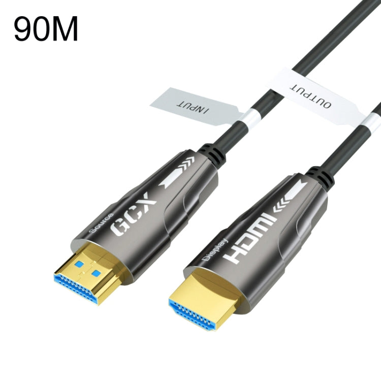 HDMI 2.0 Male To HDMI 2.0 Male 4K HD Active Optical Cable, Cable Length: 90m by buy2fix