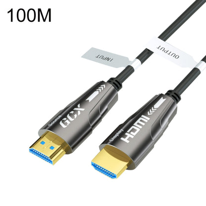 HDMI 2.0 Male To HDMI 2.0 Male 4K HD Active Optical Cable, Cable Length: 100m by buy2fix