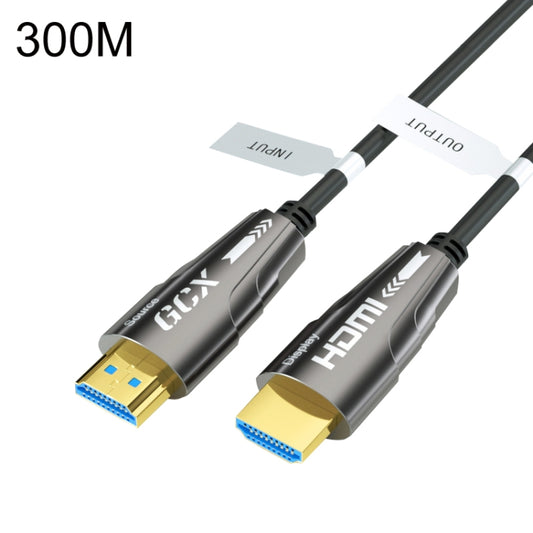 HDMI 2.0 Male To HDMI 2.0 Male 4K HD Active Optical Cable, Cable Length: 300m by buy2fix