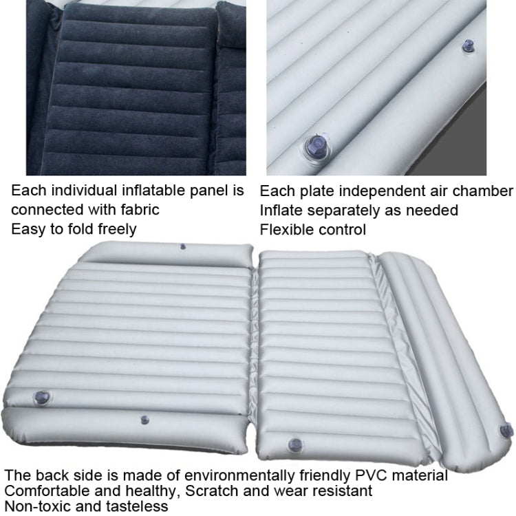 ZQ-418 SUV Rear Trunk Inflatable Bed Cushion Travel Universal Air Bed(Blue Black) - Seat Accessories by buy2fix | Online Shopping UK | buy2fix