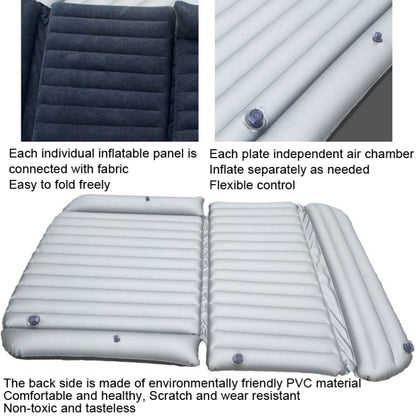 ZQ-418 SUV Rear Trunk Inflatable Bed Cushion Travel Universal Air Bed(Blue Black) - Seat Accessories by buy2fix | Online Shopping UK | buy2fix