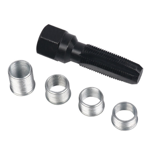 Outil de réparation de filetage de trou de bougie d'allumage, 5 pièces/ensemble 14mm, régénérateur de robinet