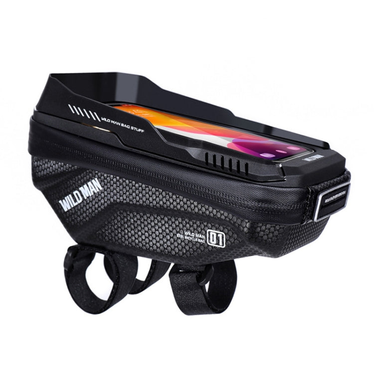 WILD MAN XT1 1L Bicycle EVA Hard Shell Phone Touch Screen Handlebar Bag(Solar Pattern) by WILD MAN