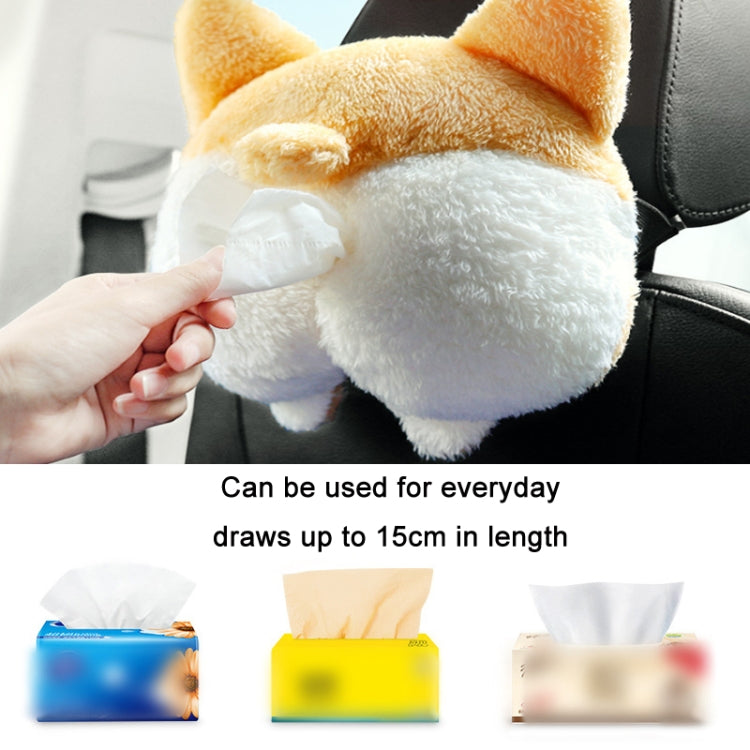 Multifunctional Cartoon Armrest Box Seat Back Tissue Box, Styles: Corgi - Tissue Boxes by buy2fix | Online Shopping UK | buy2fix
