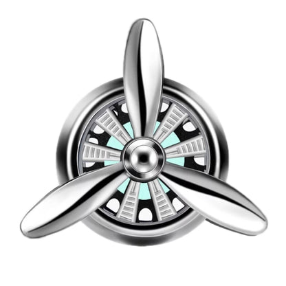Car Air Outlet Perfume Aromatherapy Swivel Fan(Silver Without Light) - Air Freshener by buy2fix | Online Shopping UK | buy2fix