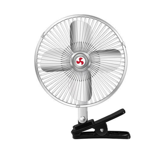 Car Powerful Fixing Clip Cooling High Wind Power Electric Fan, Specification: 8 inch Metal 24V - Heating & Fans by buy2fix | Online Shopping UK | buy2fix