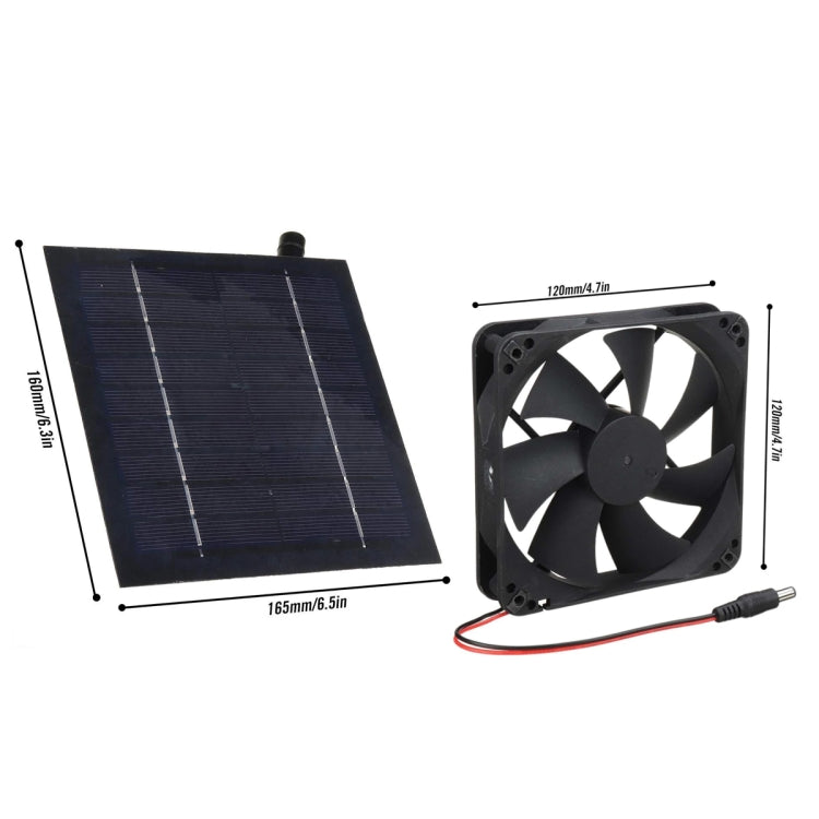 Al-043 20W Solar Mini Fan Bathroom Kitchen Solar Exhaust Fan by buy2fix