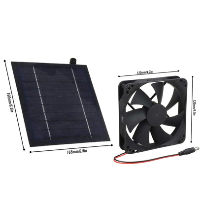 Al-043 20W Solar Mini Fan Bathroom Kitchen Solar Exhaust Fan by buy2fix