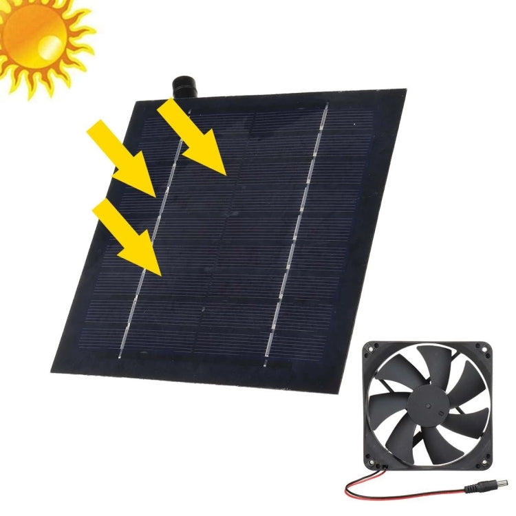 Al-043 20W Solar Mini Fan Bathroom Kitchen Solar Exhaust Fan by buy2fix