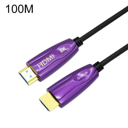 HDMI 2.1 8K 60HZ HD Active Optical Cable Computer Screen Conversion Line, Cable Length: 100m by buy2fix