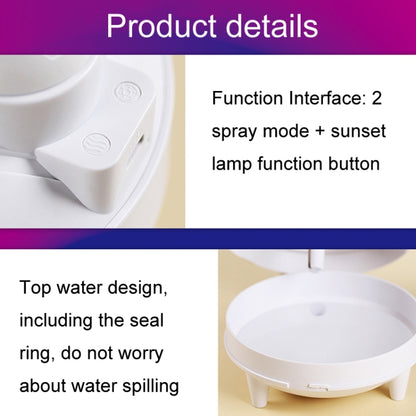 Astronaut Astronaut Humidifier Home Air Sprayer Sunset Lights(Pink) - Air Purifiers & Accessories by buy2fix | Online Shopping UK | buy2fix