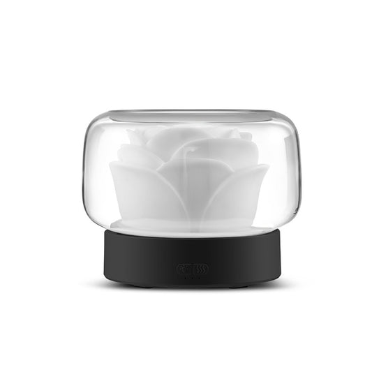 400ml Rose Aromatherapy Diffuser Timing Humidifier with Seven-color Light,CN Plug(Gray) - Air Purifiers & Accessories by buy2fix | Online Shopping UK | buy2fix
