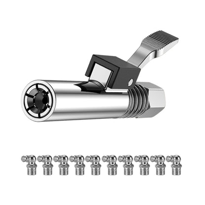 PC002 Lock Clamp Type High Pressure Grease Nozzle, Style: Butter Mouth+10 90 Degrees Heads - Other Tools by buy2fix | Online Shopping UK | buy2fix