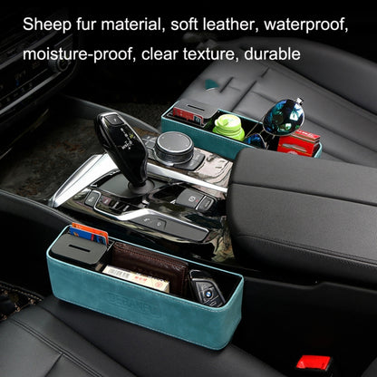 DE RAN FU Car Seat Storage Box Cup Holder Fur Citrine Phone Sundry Storage Box(Black) - Stowing Tidying by DE RAN FU | Online Shopping UK | buy2fix