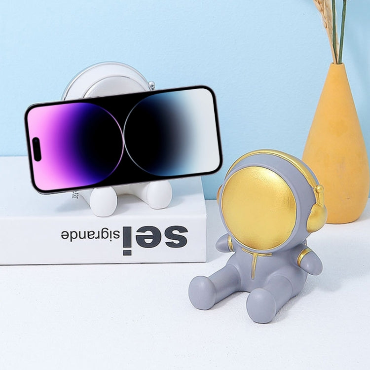 Astronaut Tablet Phone Bracket Desktop Phone Holder Ornaments(Gray) - Desktop Holder by buy2fix | Online Shopping UK | buy2fix