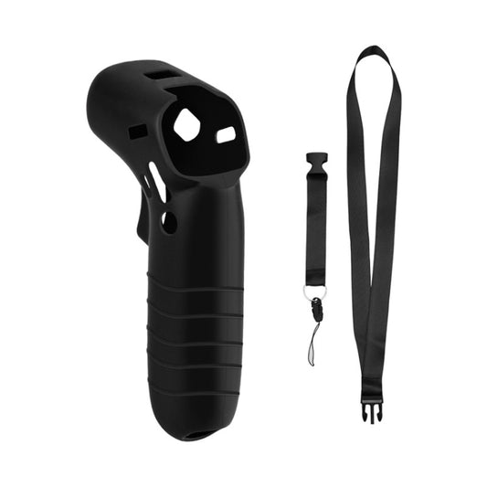 For DJI FPV Combo Controller Silicone Cover Protective Sleeve Skin Case With Lanyard Black - Case & Bags by buy2fix | Online Shopping UK | buy2fix