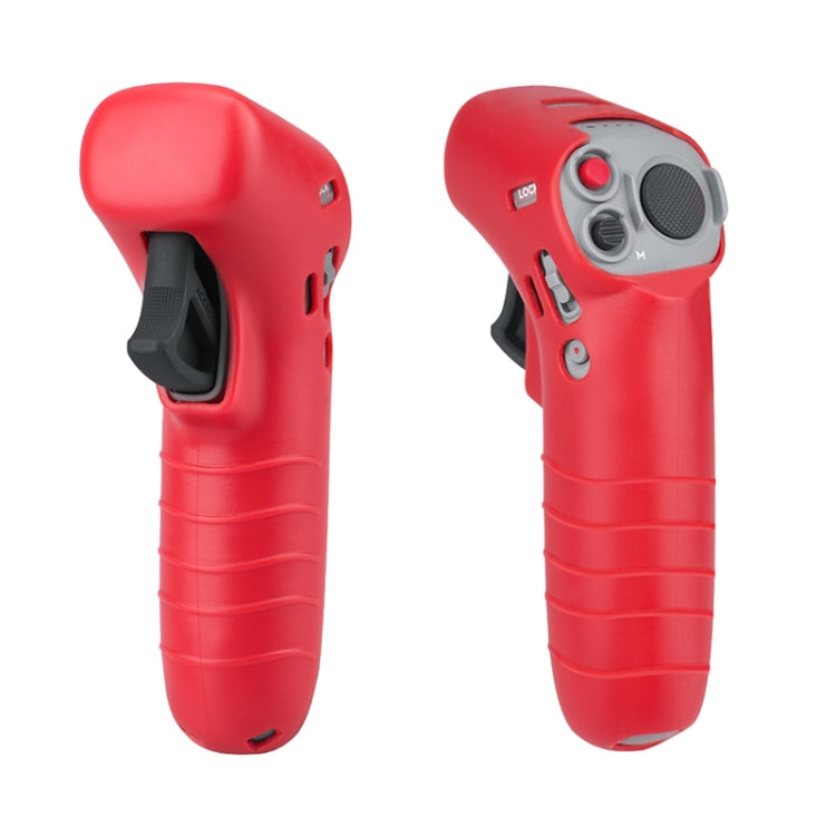 For DJI FPV Combo Controller Silicone Cover Protective Sleeve Skin Case With Lanyard Red - Case & Bags by buy2fix | Online Shopping UK | buy2fix