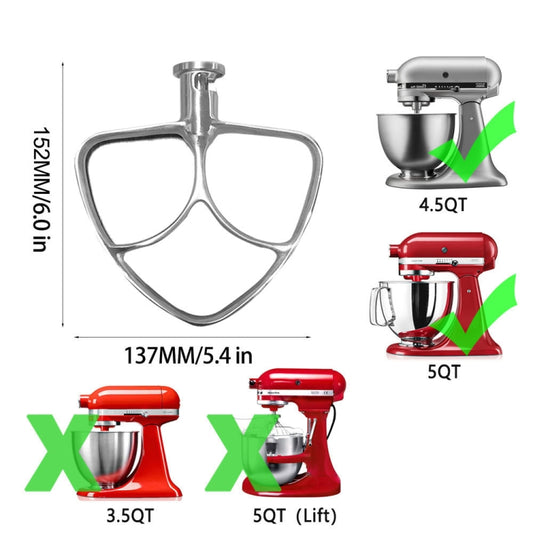 For KitchenAid Stand Mixer  5QT Mixer Head Stainless Steel Accessories - Food Disposer Parts by buy2fix | Online Shopping UK | buy2fix