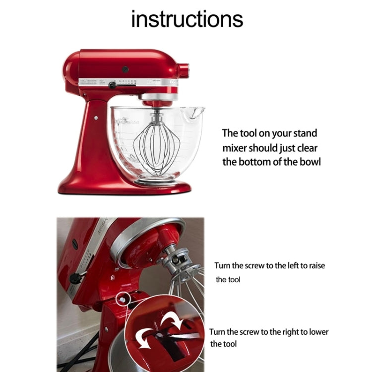 For KitchenAid Stand Mixer  5QT Mixer Head Stainless Steel Accessories - Food Disposer Parts by buy2fix | Online Shopping UK | buy2fix