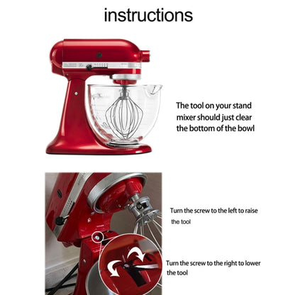 For KitchenAid Stand Mixer  6QT Dough Hook Stainless Steel Accessories - Food Disposer Parts by buy2fix | Online Shopping UK | buy2fix