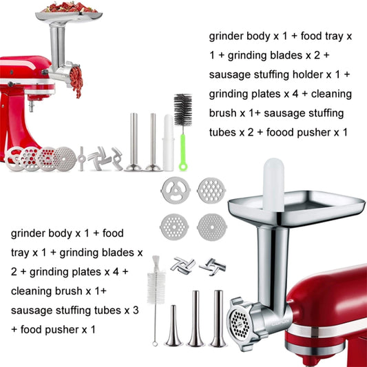 For KitchenAid Porking Enemy Accessories Dough Maker Grinder Meat Universal Set, Color: Silver Gray - Food Disposer Parts by buy2fix | Online Shopping UK | buy2fix