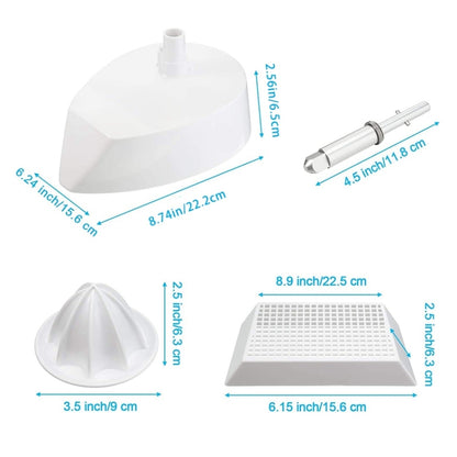 For KitchenAid 4.5QT/5QT KA-007 Orange Squeezer Filter Base + Filter Basket + Juicer Reamer + Shaft - Food Disposer Parts by buy2fix | Online Shopping UK | buy2fix