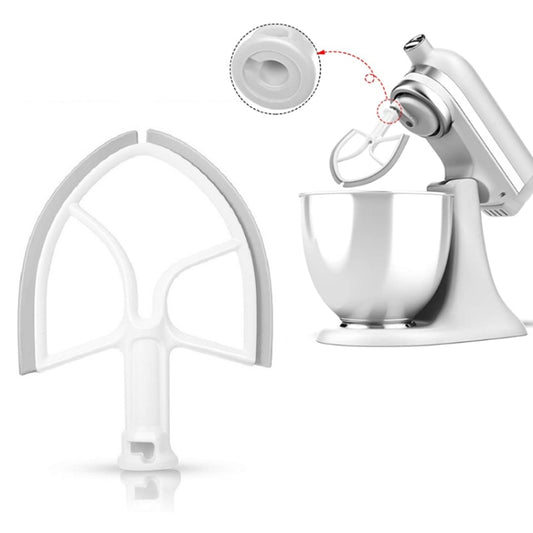 For KitchenAid 5QT Bowl-Lift Stand Mixers Plastic Flat Beater Paddle With Silicone Edges - Food Disposer Parts by buy2fix | Online Shopping UK | buy2fix