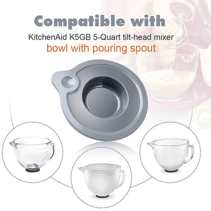 KA-T5 For KitchenAid K5GB 5QT Tilt Head Stand Mixer Glass Bowl Seal Lid - Food Disposer Parts by buy2fix | Online Shopping UK | buy2fix