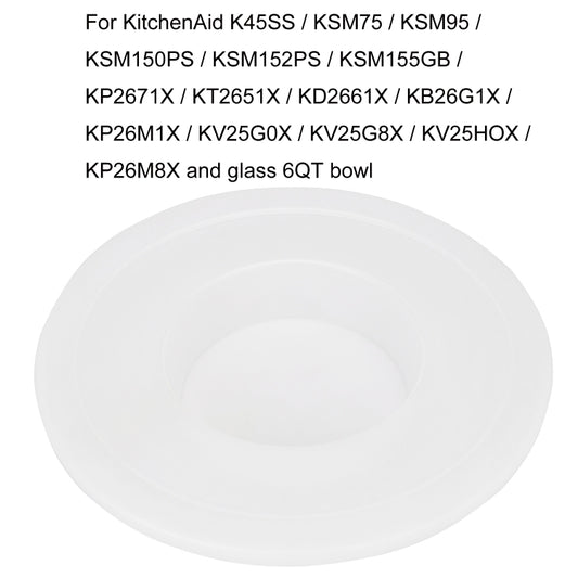 For KitchenAid 2pcs Bowl Covers 6QT Mixing Bowl Kitchen Machine Accessories - Food Disposer Parts by buy2fix | Online Shopping UK | buy2fix