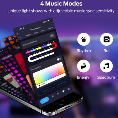 3m USB Illusion Music Neon 16 Million Color DIY Light Strip, Specification: Graffiti WiFi - Casing Waterproof Light by buy2fix | Online Shopping UK | buy2fix