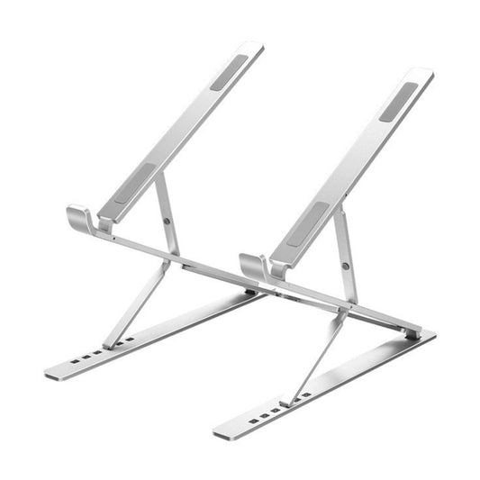 N8 Double-layer Foldable Lifting Aluminum Alloy Laptop Heat Dissipation Stand, Color: Oxidized Silver - Laptop Stand by buy2fix | Online Shopping UK | buy2fix