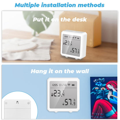 Wifi Temperature And Humidity Meter Sensor Equipment Smart Home Graffiti APP Temperature And Humidity Sensor(Black) - Smart Switch by buy2fix | Online Shopping UK | buy2fix
