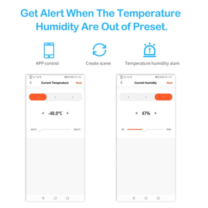 Wifi Temperature And Humidity Meter Sensor Equipment Smart Home Graffiti APP Temperature And Humidity Sensor(Black) - Smart Switch by buy2fix | Online Shopping UK | buy2fix