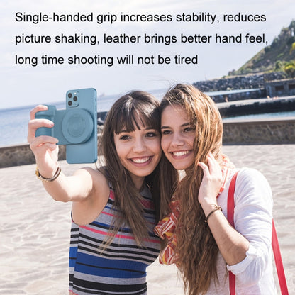 BBC-8 3 In1 Magnetic Absorption Wireless Charging Phone Stand Bluetooth Handheld Selfie Stick, Style: Upgrade Model(Blue) by buy2fix