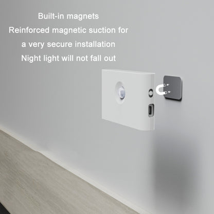 Human Infrared Smart Sensor Wireless Magnetic LED Night Light(Plane Lens) - Sensor LED Lights by buy2fix | Online Shopping UK | buy2fix