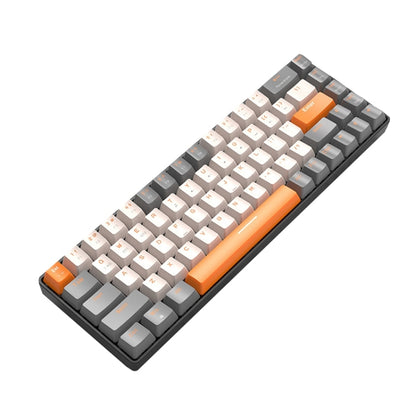 ZIYOU LANG K68 68 Keys Bluetooth Wireless Dual Model Mechanical Keyboard, Style: Red Shaft Version (Shimmering) by ZIYOU LANG