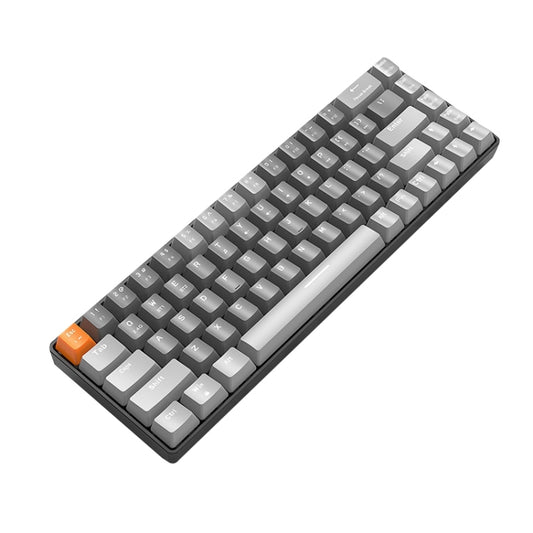 ZIYOU LANG K68 68 Keys Bluetooth Wireless Dual Model Mechanical Keyboard, Style: Green Shaft Version (Gray) by ZIYOU LANG