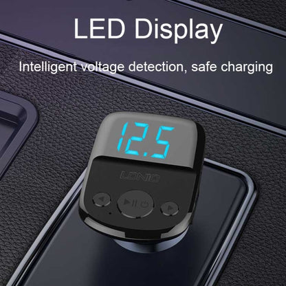 LDNIO C706Q QC3.0+AUTO-ID Car Bluetooth FM Music Digital Display Car Charger with Type-C/USB-C Cable - Car Charger by LDNIO | Online Shopping UK | buy2fix