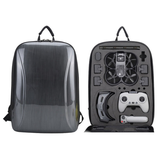 Pour DJI AVATA sac de rangement coque rigide sac à bandoulière étanche sac à dos (gris brossé)