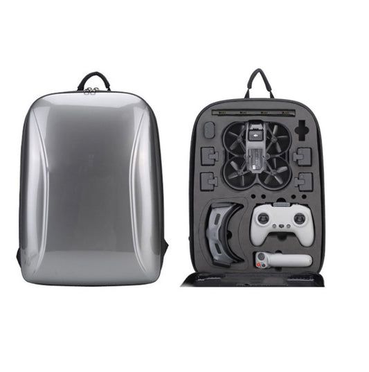 For DJI AVATA  Storage Bag Hard Shell Waterproof Shoulder Bag Backpack(Metal Gray) - Case & Bags by buy2fix | Online Shopping UK | buy2fix